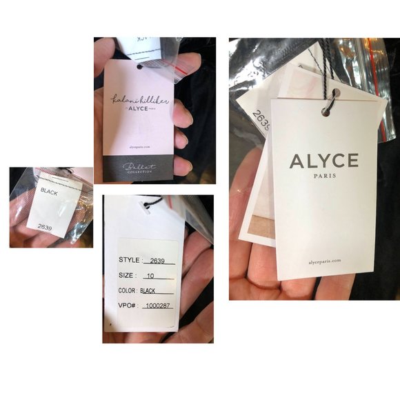 NWT ALYCE PARIS Dress Prom Cocktail Mini Tulle Black Ballerina Style Size 10 - Picture 11 of 11